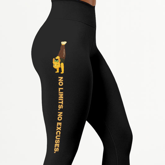 No Limits. No Excuses Chill Llama Yoga Pants All-Over Print Women's High Waist Leggings | 5To9Style