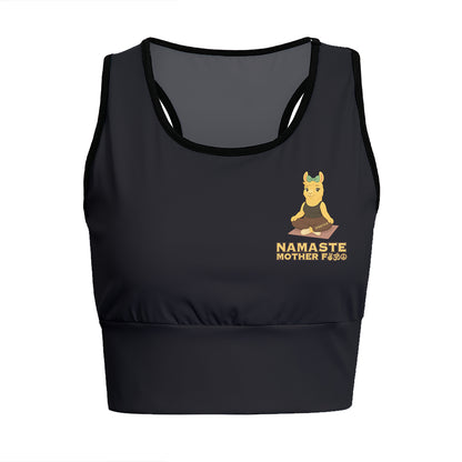 Mother F Namaste Chill Llama Yoga Women's Sports Bra