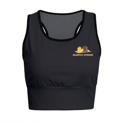 Silently Strong Chill Llama Yoga Women's Sports Bra