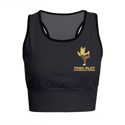 Yoga Slut – Flexible & Proud Chill Llama Yoga Women's Sports Bra