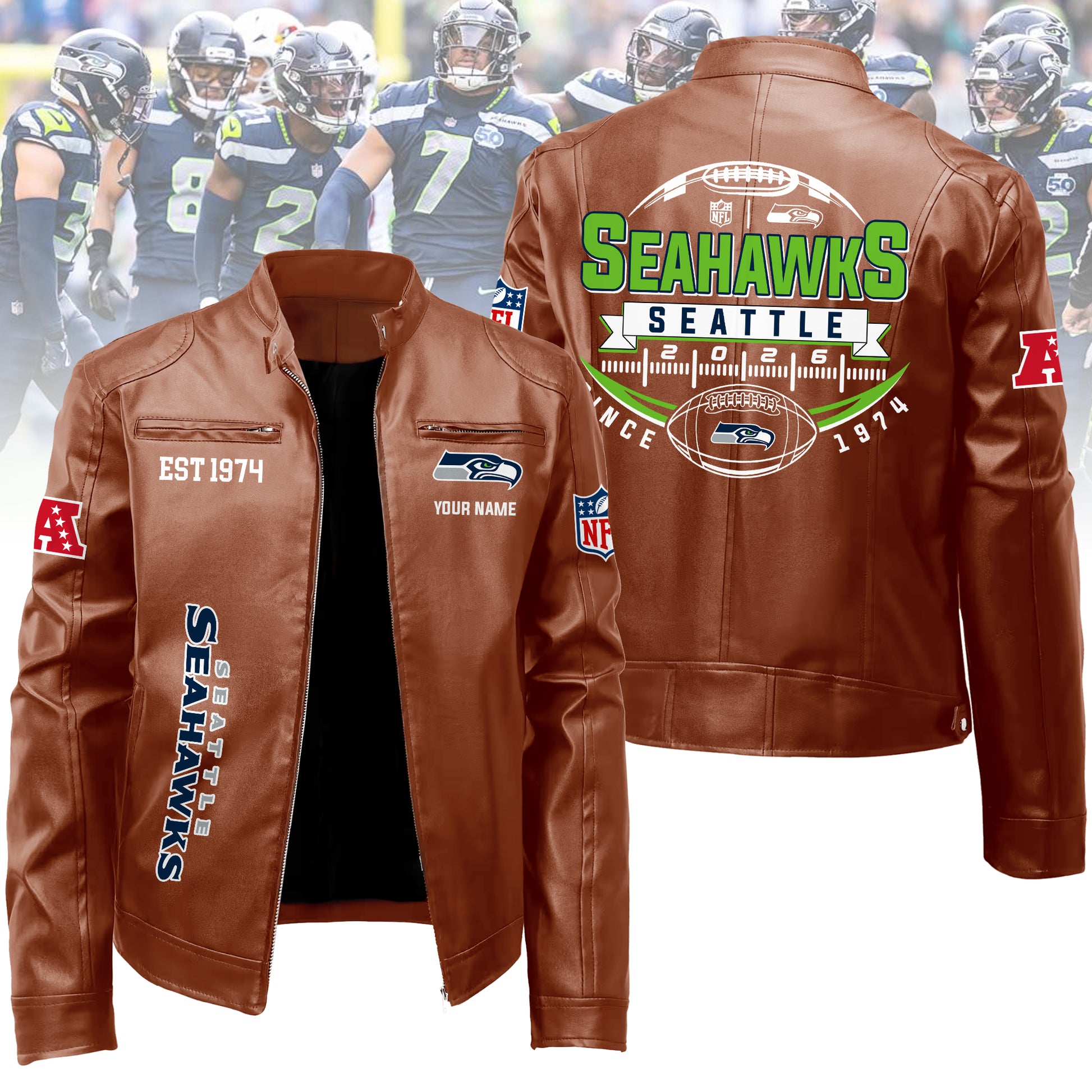 FVTLPC2887 SEAH Fashion Leather Jacket