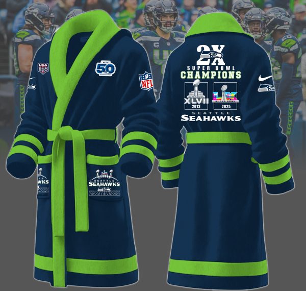 1A4LPC3SEA F130 Fleece Bathrobe