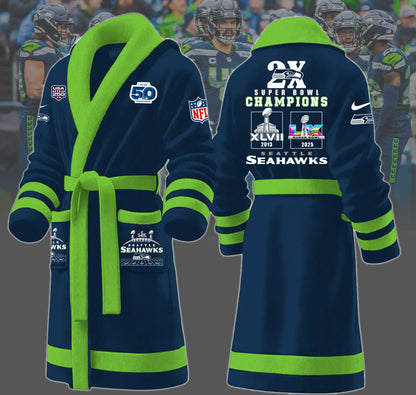 1A4LPC3SEA F130 Fleece Bathrobe