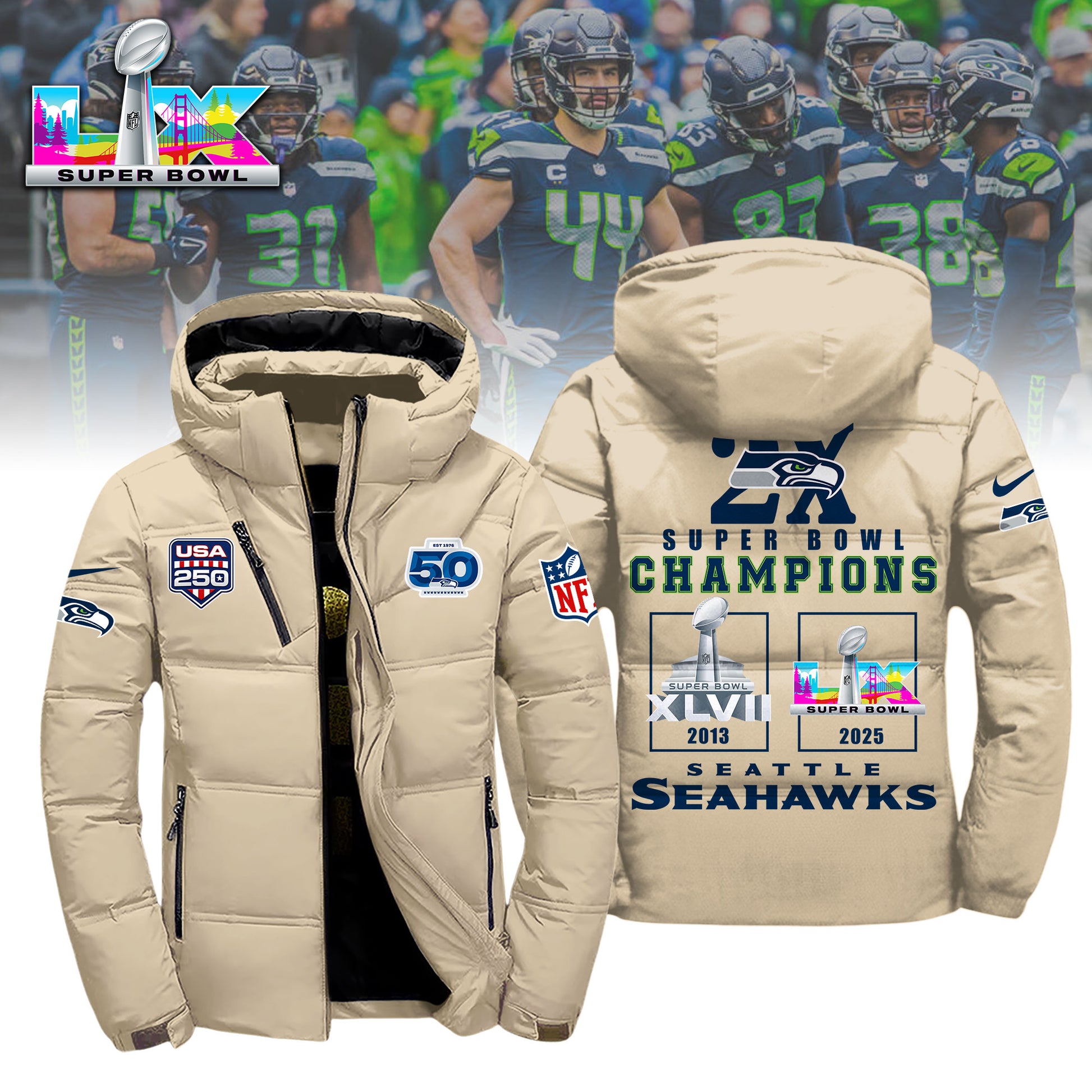 1A3LPC3SEA H89 3D Winter Down Jacket