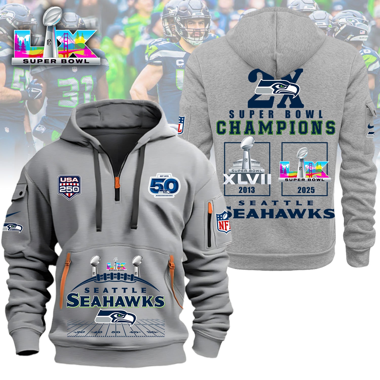 1A4LPC3SEA H115 Heavy Hoodie