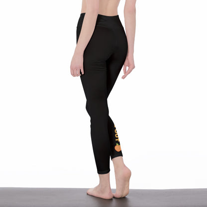 Chill Llama Blend Over, Breathe Out  Yoga Pants All-Over Print Women's High Waist Leggings | 5To9Style