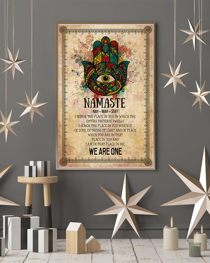 Yoga Life Peace We Are One - Vertical Poster - Owl Ohh