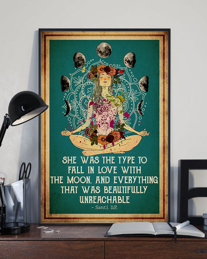 Yoga Life Peace Fall In Love - Vertical Poster - Owl Ohh