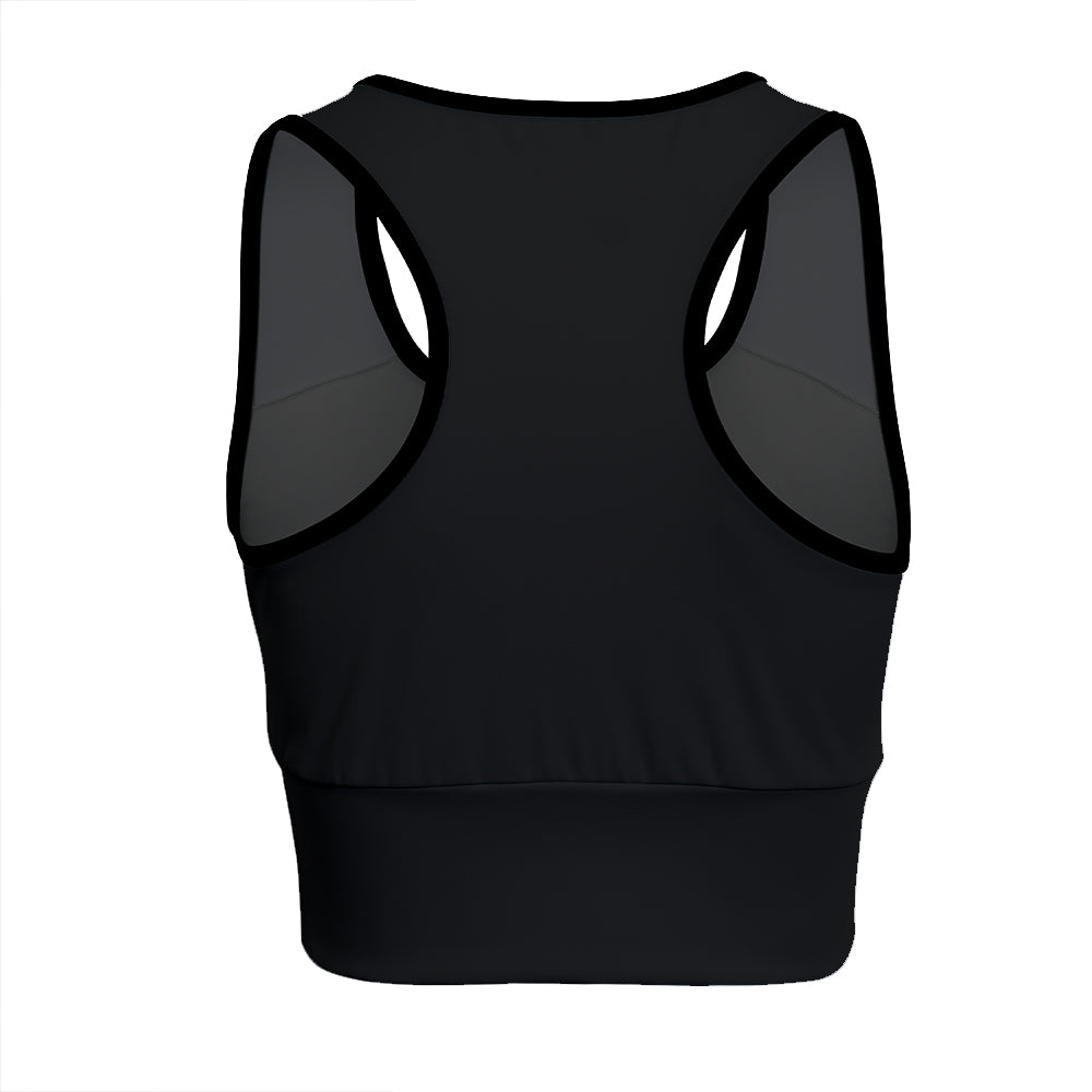 Plank Like A Sinner Chill Llama Yoga Women's Sports Bra