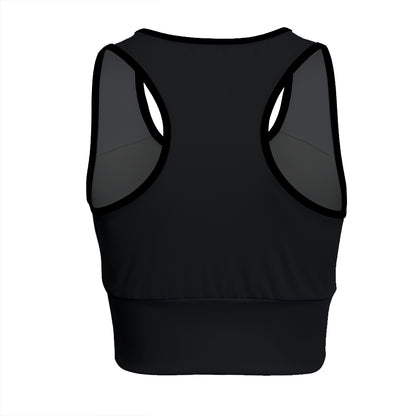 Plank Like A Sinner Chill Llama Yoga Women's Sports Bra