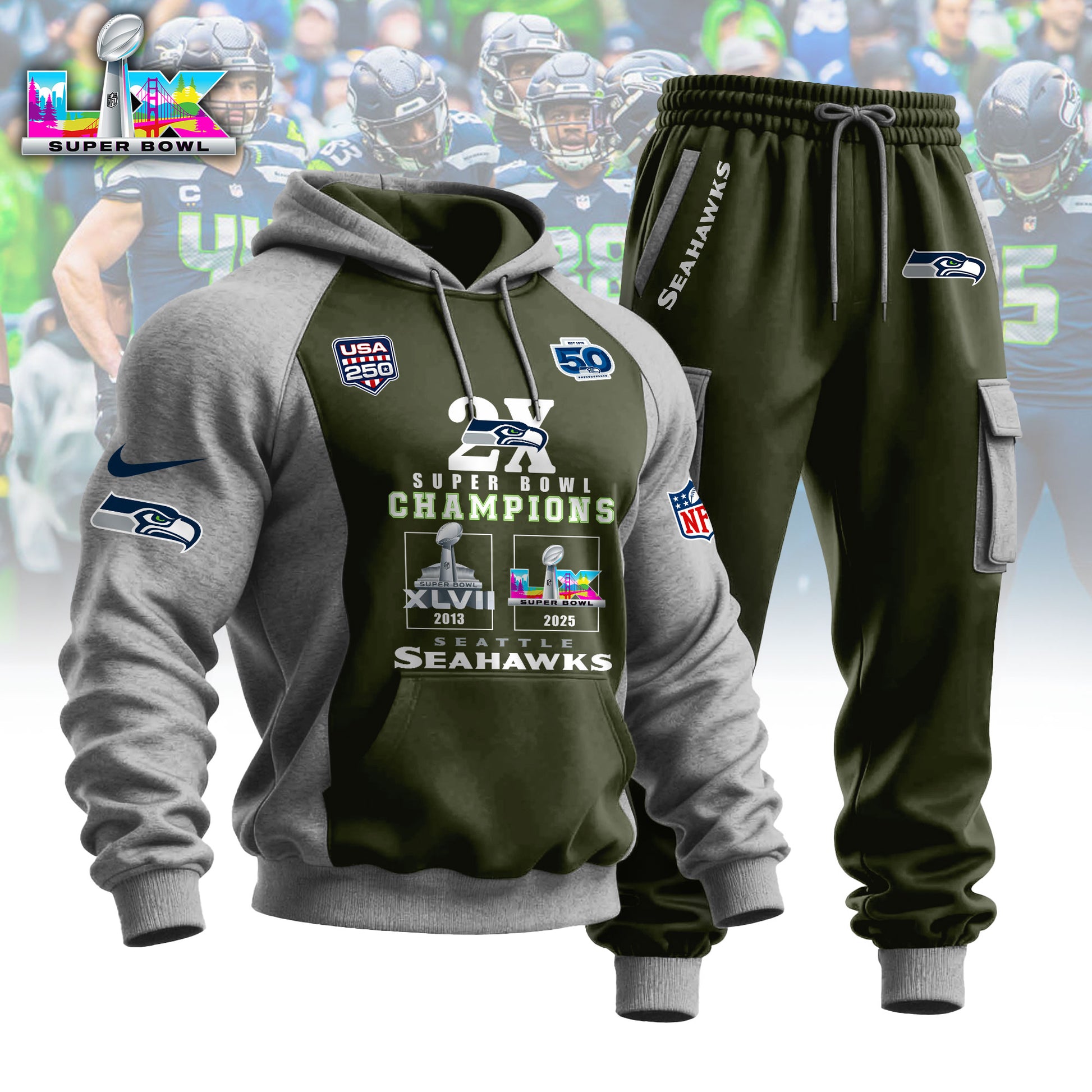 1A4LPC3SEA F395 Hoodie Set