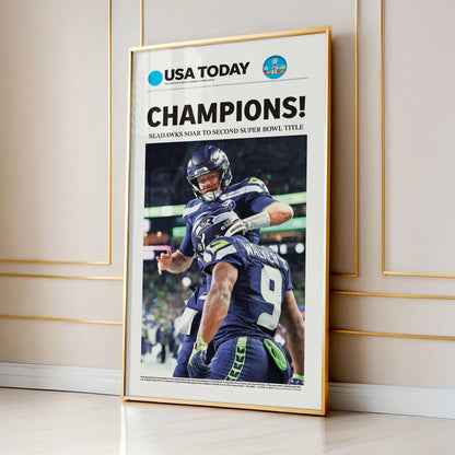 SH Football Champion LX 2026 Front Page Wall Art
