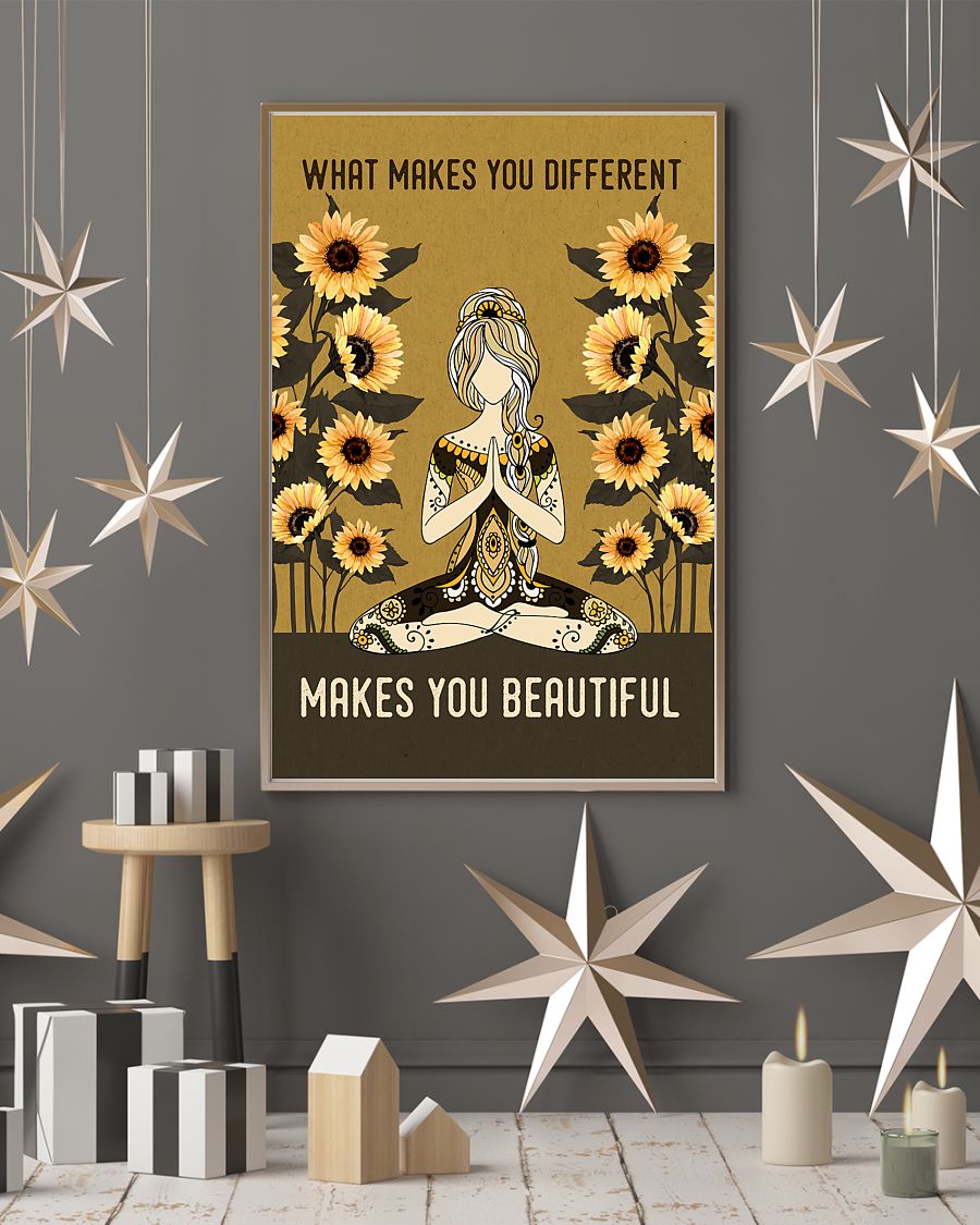Yoga Life Peace What Makes You Different - Vertical Poster - 5to9style