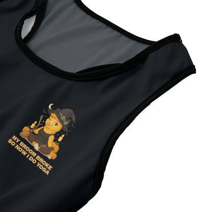 My Broom Broke So Now I Do Yoga Chill Llama Yoga Women's Sports Bra