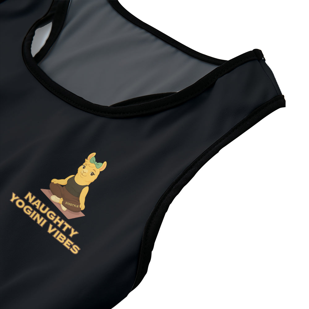 Naughty Yogini Vibes Chill Llama Yoga Women's Sports Bra