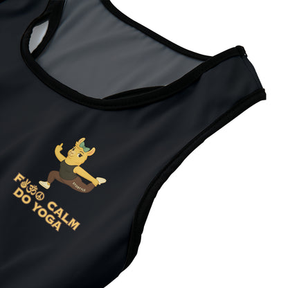 Fck Calm, Do Yoga Chill Llama Yoga Women's Sports Bra