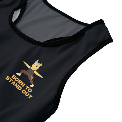 Born To Stand Out Chill Llama Yoga Women's Sports Bra