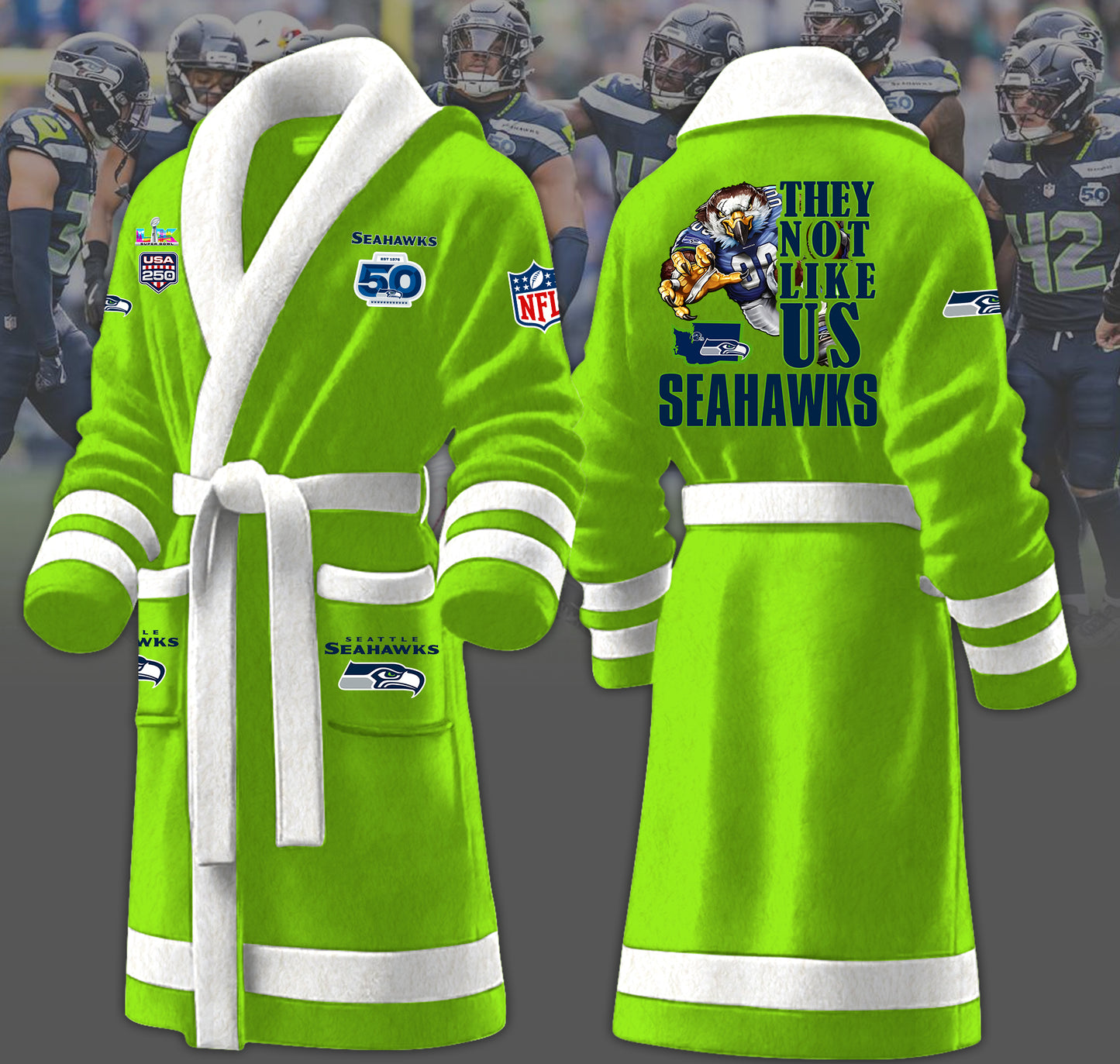 XFGLPC03SEA F130 Fleece Bathrobe