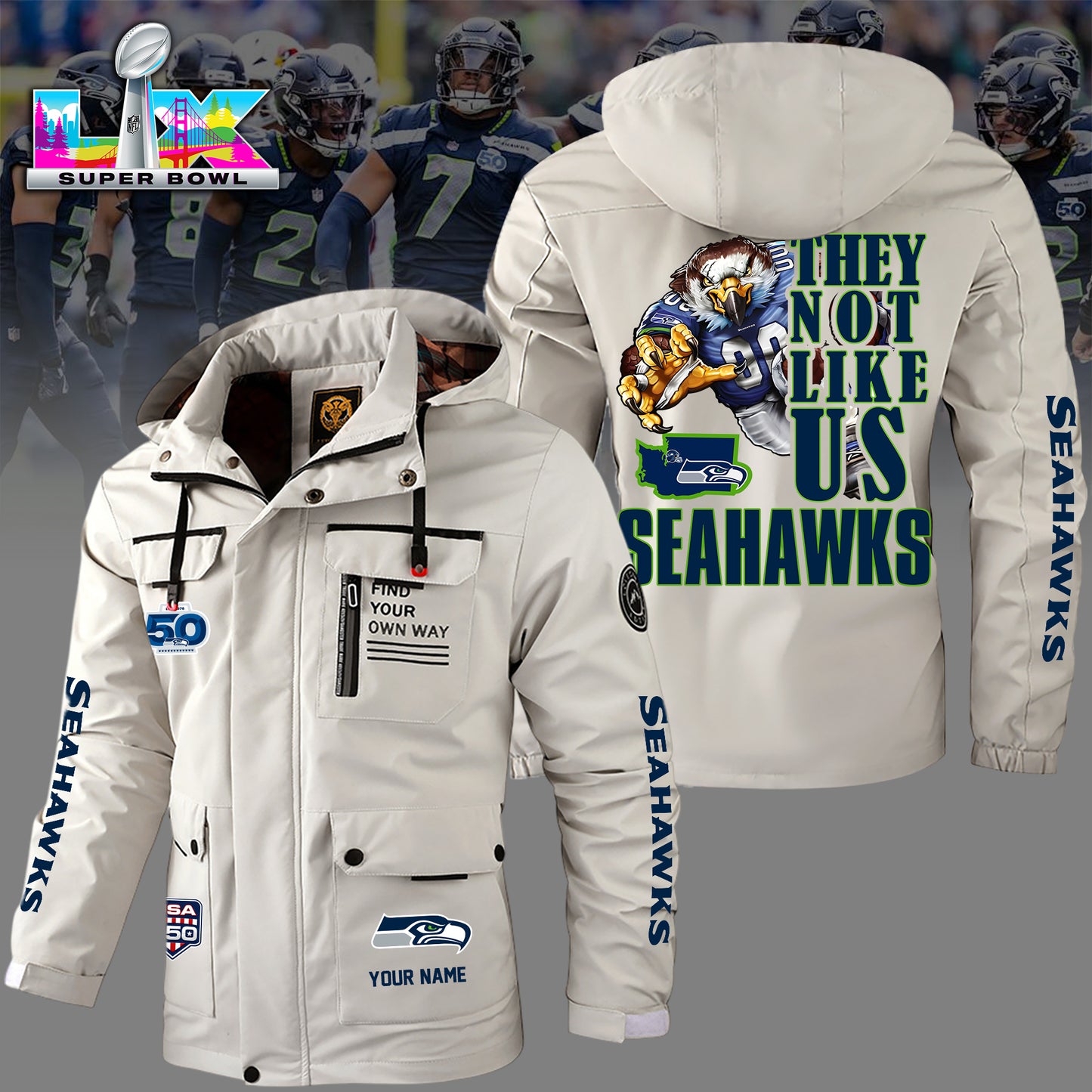 DXCLPC03SEA H315 Windbreaker Outdoor Jacket