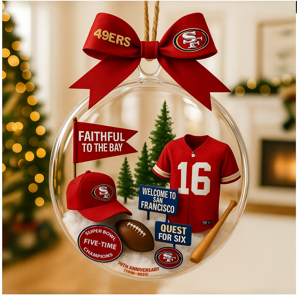 Christmas tree pendant with cute mascot and uniform of American baseball team - Ornament