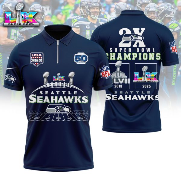 2A9LPC3SEA 3D ZIPPL Zip Polo Shirt