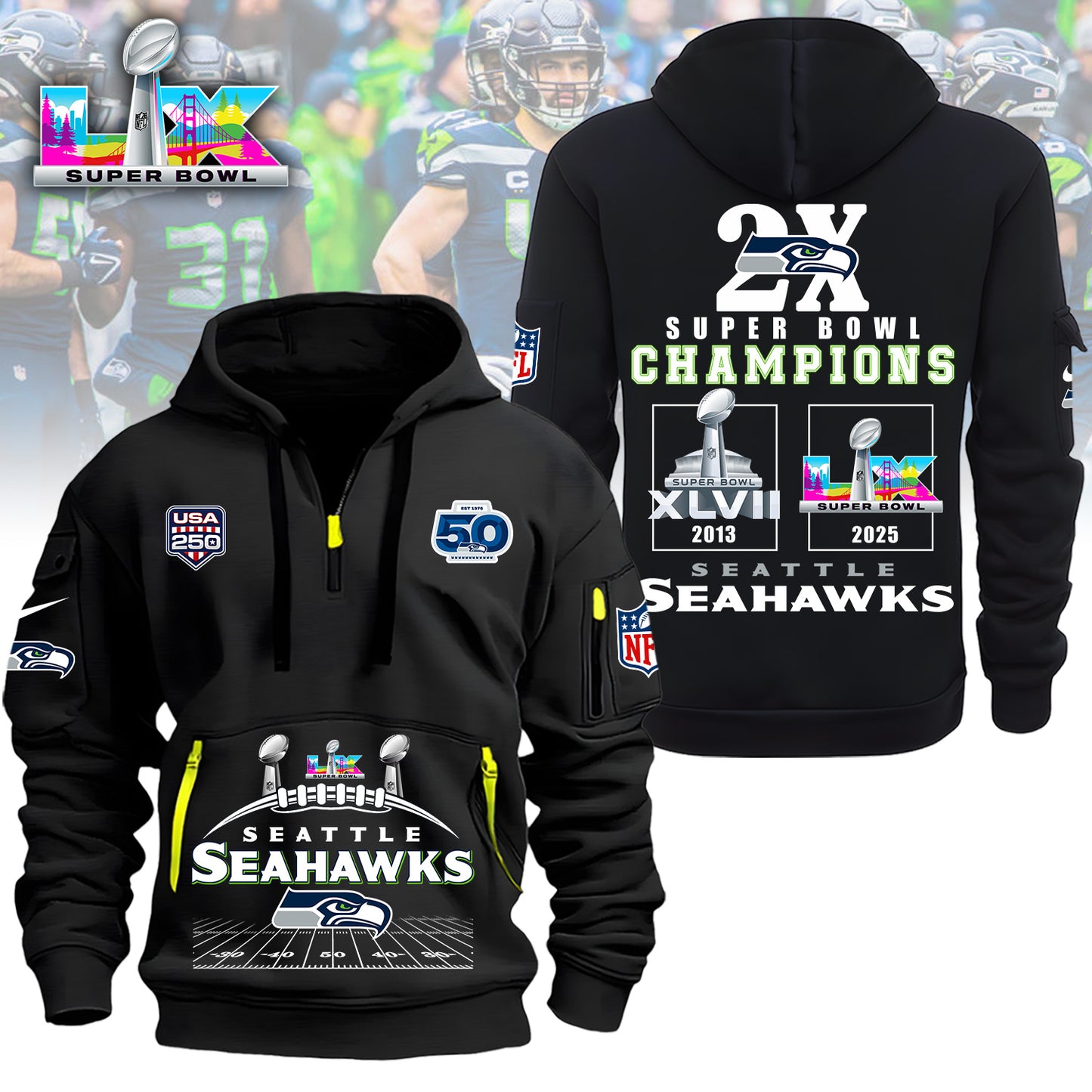 1A4LPC3SEA H115 Heavy Hoodie