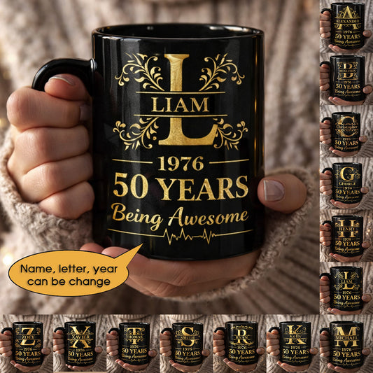 11oz Ceramic Mug Age personalized name, year, letter for birthday Hot Sale- 11oz Ceramic Mug
