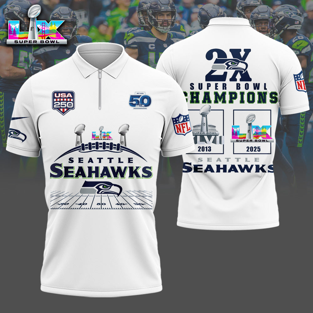 2A9LPC3SEA 3D ZIPPL Zip Polo Shirt