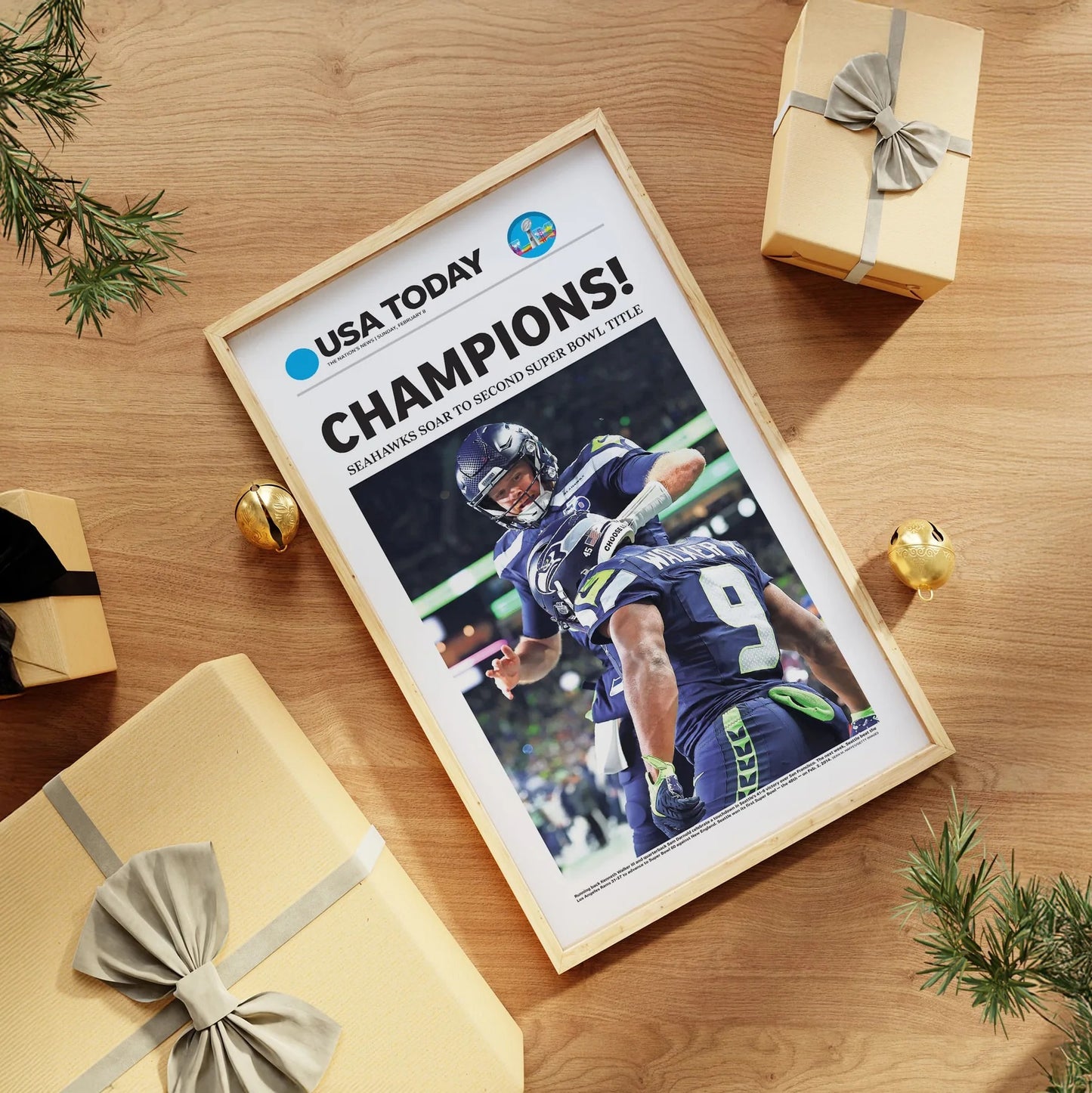 SH Football Champion LX 2026 Front Page Wall Art