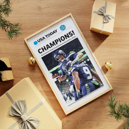 SH Football Champion LX 2026 Front Page Wall Art