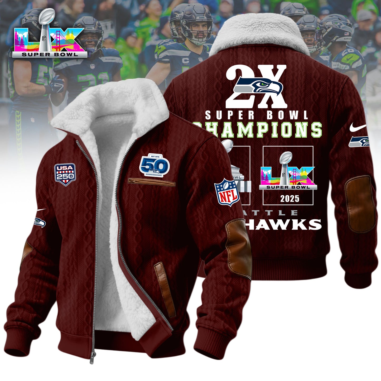 1A1LPC3SEA H963  Winter Fleece Jacket