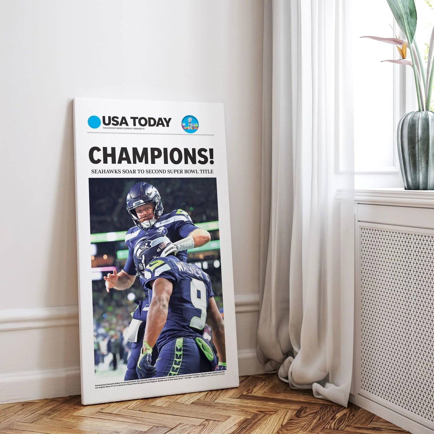 SH Football Champion LX 2026 Front Page Wall Art