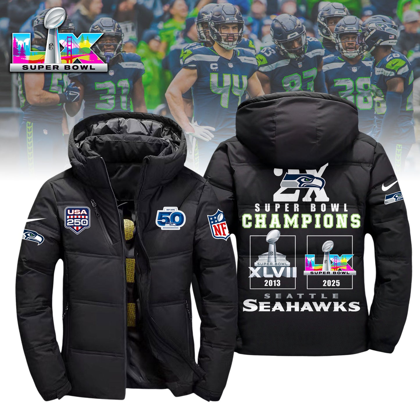 1A3LPC3SEA H89 3D Winter Down Jacket