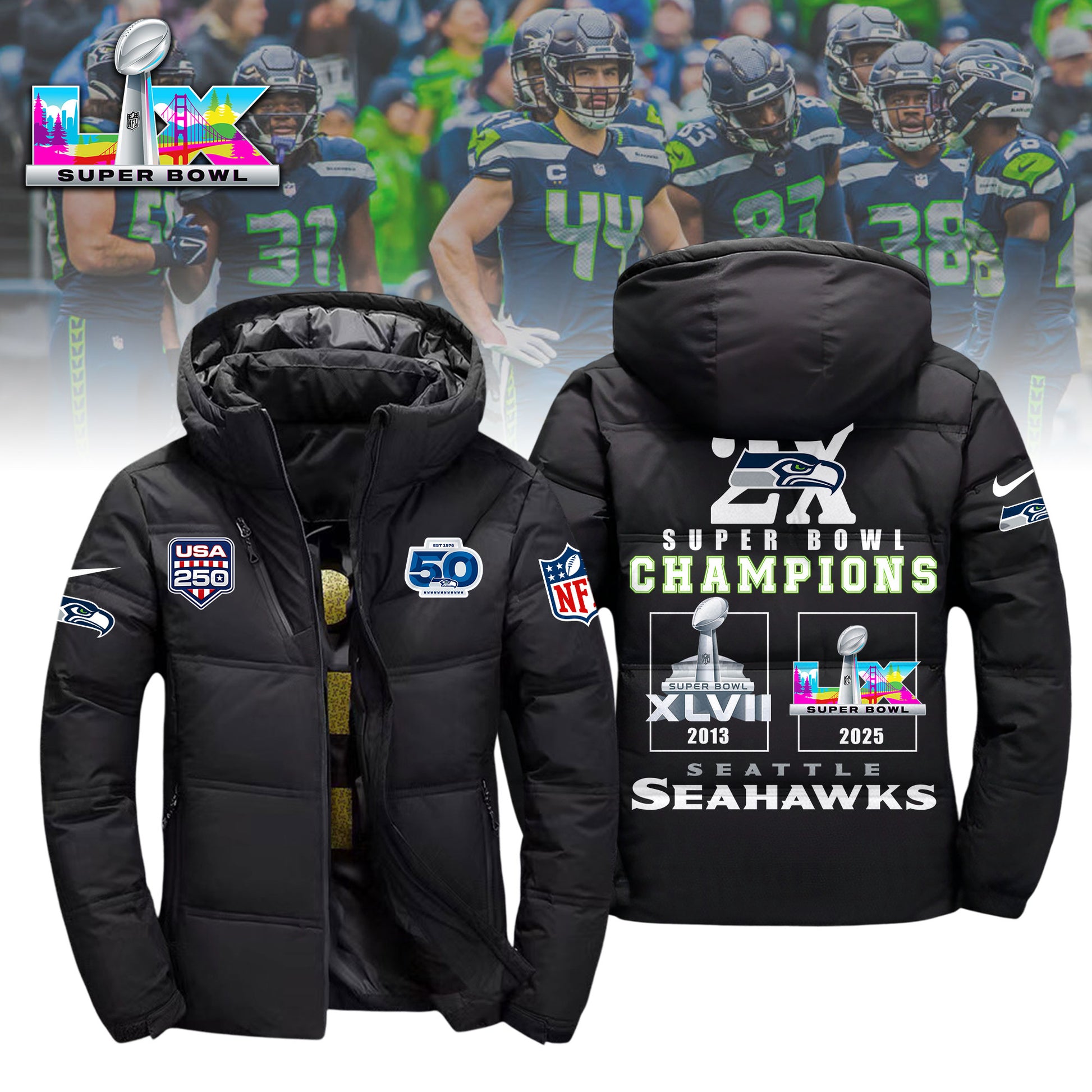 1A3LPC3SEA H89 3D Winter Down Jacket