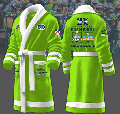 1A4LPC3SEA F130 Fleece Bathrobe