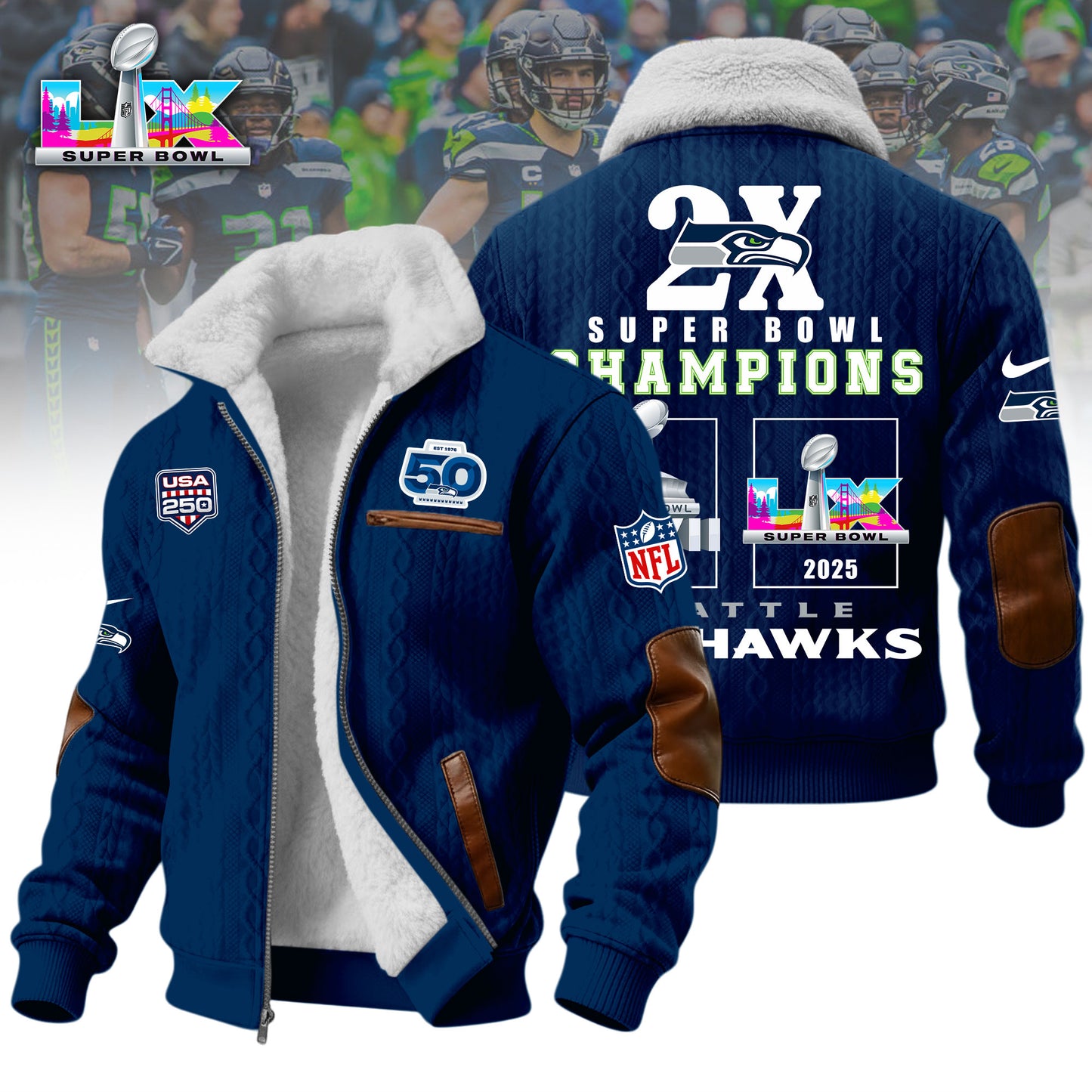 1A1LPC3SEA H963  Winter Fleece Jacket