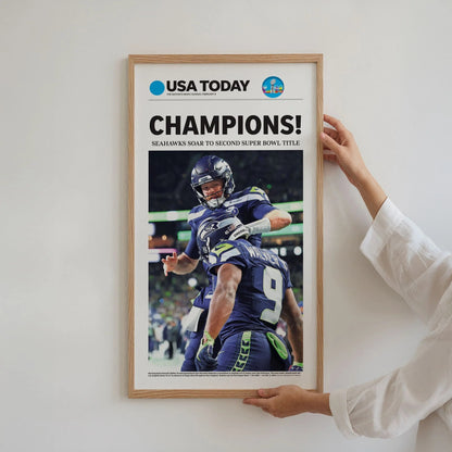 SH Football Champion LX 2026 Front Page Wall Art