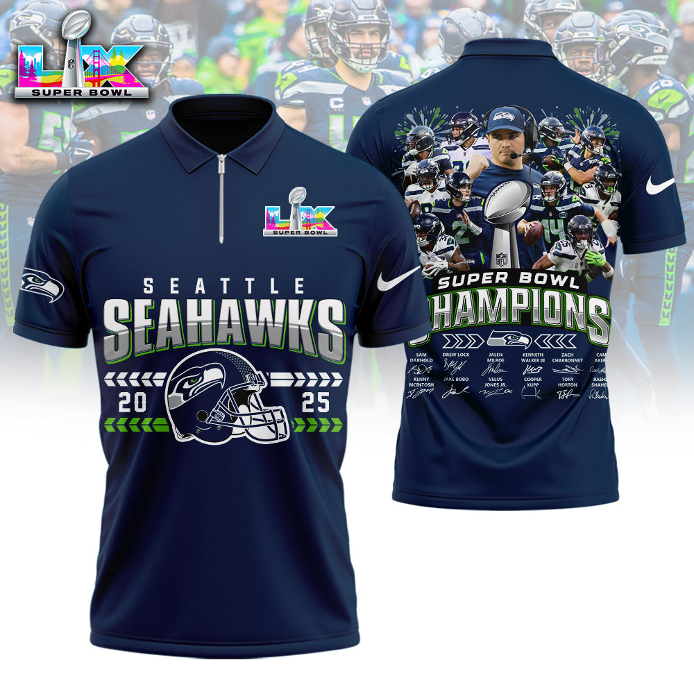 DMTLPC1SEA 3D ZIPPL Zip Polo Shirt