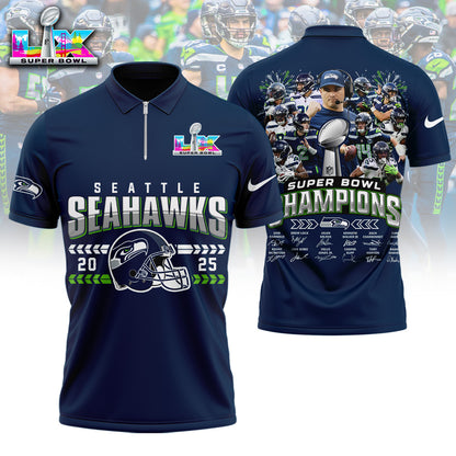 DMTLPC1SEA 3D ZIPPL Zip Polo Shirt