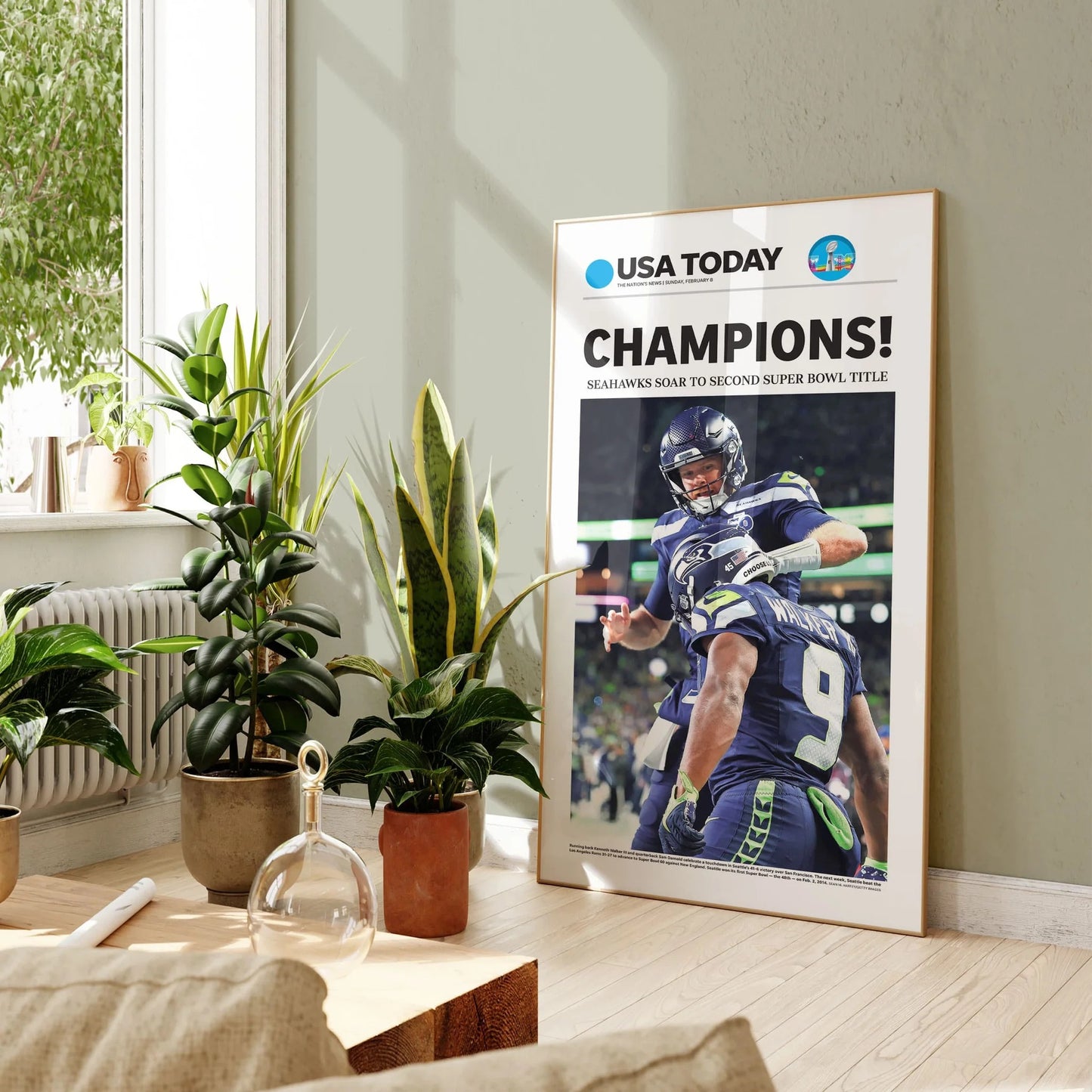 SH Football Champion LX 2026 Front Page Wall Art