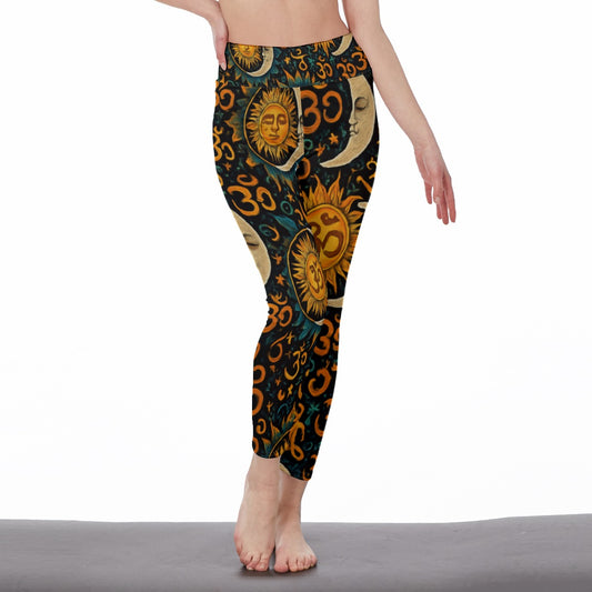 Twin Sun & Moon Mystic Harmony Glow Yoga High Waist Leggings | 5To9Style