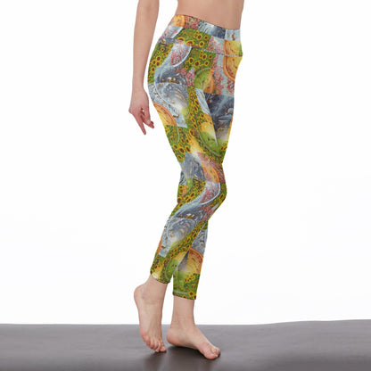 10 Natural Circle Harmony Balance Spirit Flow Yoga High Waist Leggings | 5To9Style