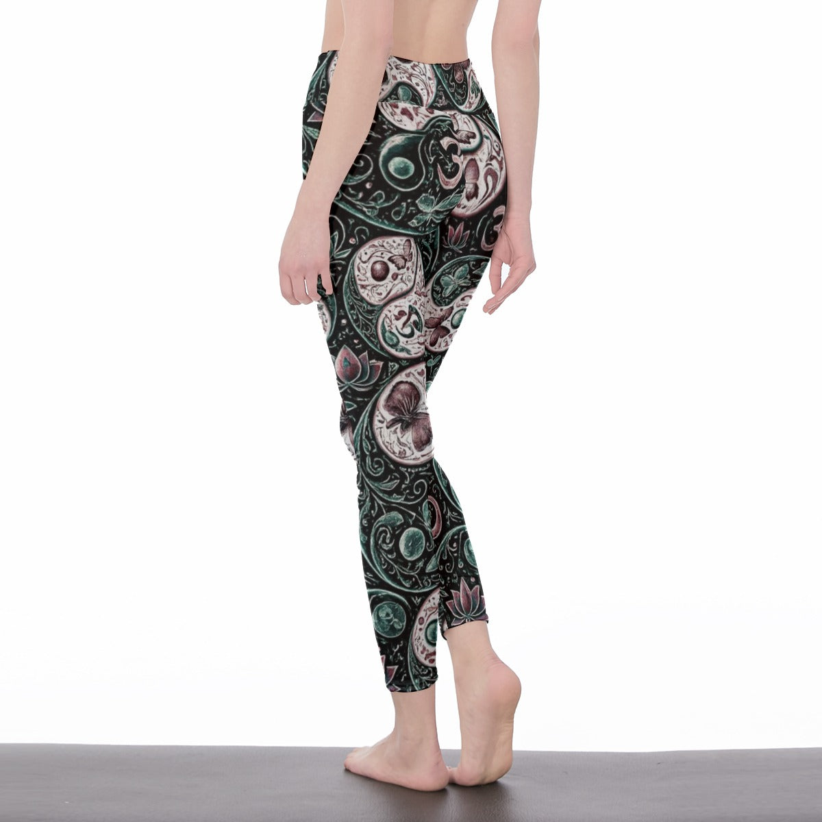Yin Yang Variations Harmony Energy Flow Yoga High Waist Leggings | 5To9Style