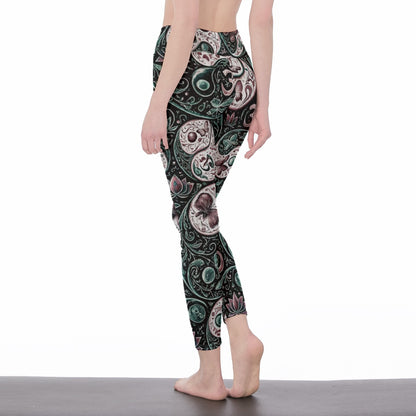 Yin Yang Variations Harmony Energy Flow Yoga High Waist Leggings | 5To9Style