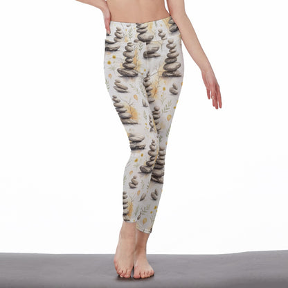 Zen Stones Infinite Harmony Flow Yoga High Waist Leggings | 5To9Style