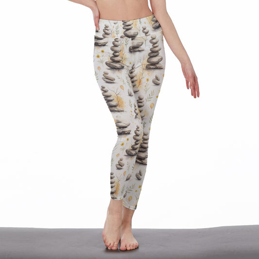 Zen Stones Infinite Harmony Flow Yoga High Waist Leggings | 5To9Style