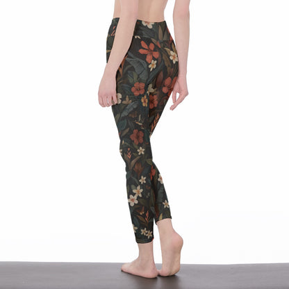 Tropical Forest Pattern Calm Strength Spirit Light Yoga High Waist Leggings | 5To9Style