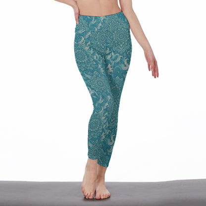Ocean Waves & Wind Mystic Balance Glow Yoga High Waist Leggings | 5To9Style