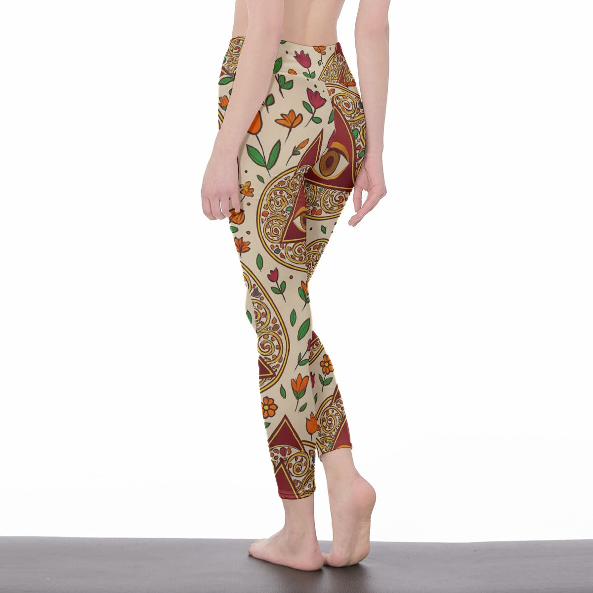 Third Eye Yoga Sacred Vision Flow Yoga High Waist Leggings | 5To9Style