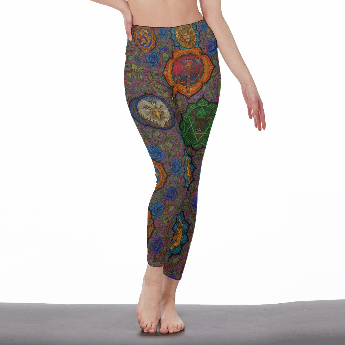 Chakras Energy Flow Yoga High Waist Leggings | 5To9Style